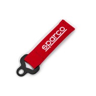 Sparco Lederen Sleutelhanger - Rood