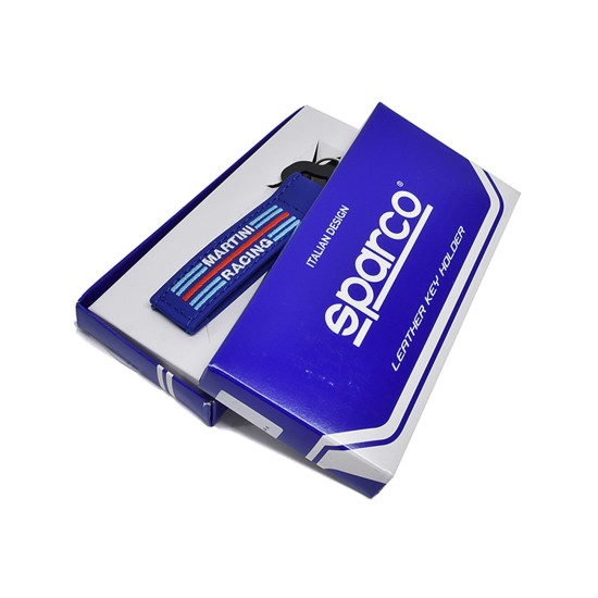 Sparco Martini Racing Lederen Sleutelhanger
