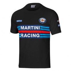 Heren T-shirt Sparco Martini Racing - Zwart