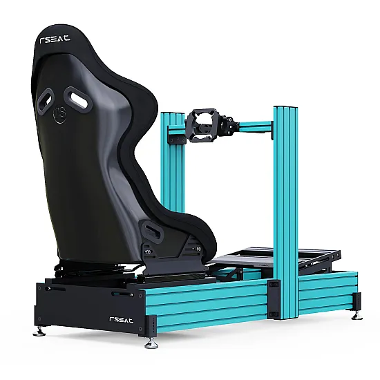 RSeat A1 Pro GT Turquoise cockpit