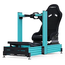 RSeat A1 Pro GT Turquoise cockpit