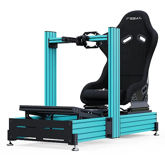 RSeat A1 Pro GT Turquoise cockpit