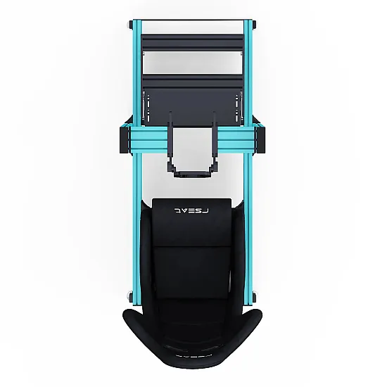 RSeat A1 Pro GT Turquoise cockpit