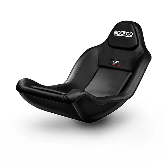 Sparco GP - Zwarte Leren Stoel