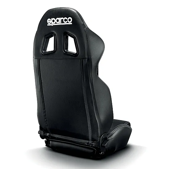 Sparco R100 Sky Verstelbare Stoel - Zwart Leer
