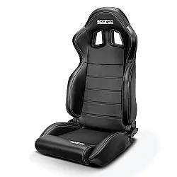 Sparco R100 Sky Verstelbare Stoel - Zwart Leer