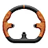 Asetek GT Rim - D Shape Oranje Leer
