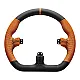 Asetek GT Rim - D Shape Oranje Leer
