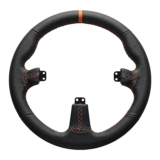 Asetek GT Rim - Ronde Zwarte Lederen