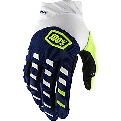 100% Airmatic 22 Navy Wit Handschoenen