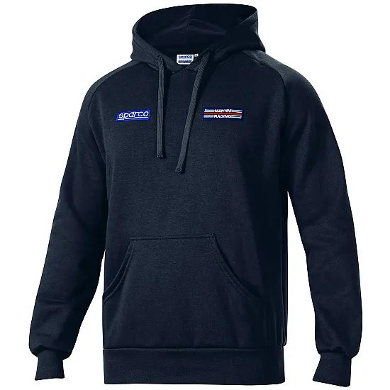 Heren Hoodie Grote Strepen Martini Racing - Zwart
