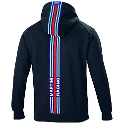 Heren Hoodie Grote Strepen Martini Racing - Zwart