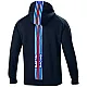 Heren Hoodie Grote Strepen Martini Racing - Zwart
