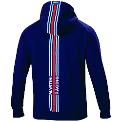 Heren Hoodie Big Stripes Martini Racing - Navy Blauw