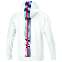 Heren Hoodie Grote Strepen Martini Racing - Wit