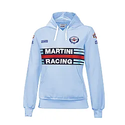 Dames Hoodie Sparco Martini Racing - Lichtblauw