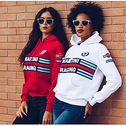 Dames Hoodie Sparco Martini Racing - Wit