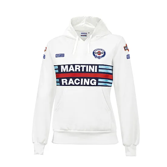 Dames Hoodie Sparco Martini Racing - Wit