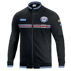 Heren Full Zip Sweatshirt Martini Racing - Zwart