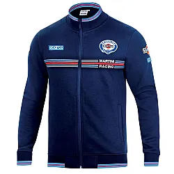 Heren Full Zip Sweatshirt Martini Racing - Navy Blauw