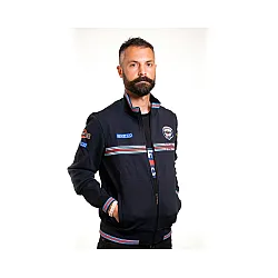 Heren Full Zip Sweatshirt Martini Racing - Zwart
