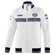 Heren Full Zip Sweatshirt Martini Racing - Wit