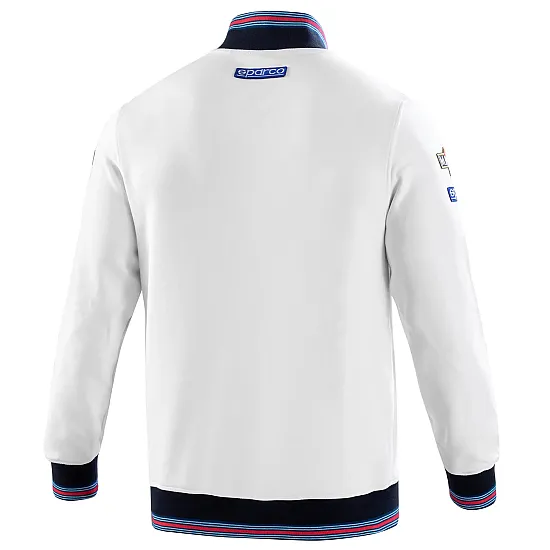 Heren Full Zip Sweatshirt Martini Racing - Wit