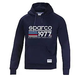 Heren Hoodie Sparco 1977 - Blauw Marine