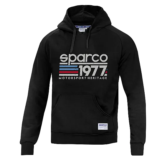 Heren Hoodie Sparco 1977 - Zwart