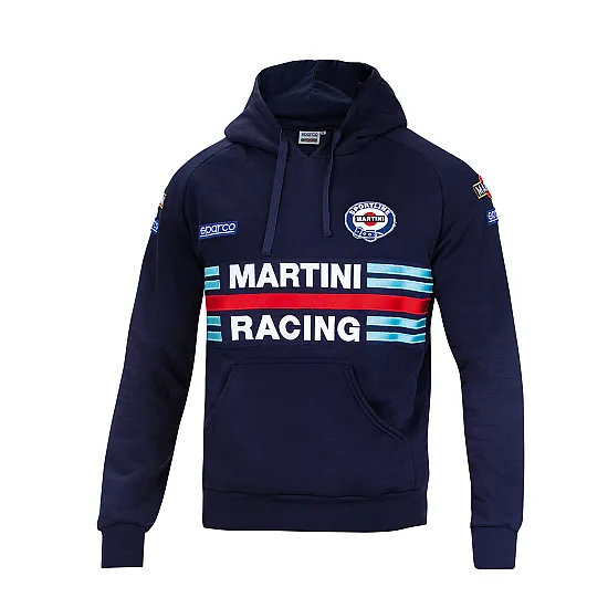 Heren Hoodie Sparco Martini Racing - Navy Blauw