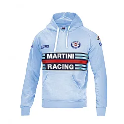 Heren Hoodie Sparco Martini Racing - Lichtblauw
