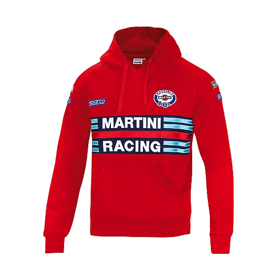 Heren Hoodie Sparco Martini Racing - Rood