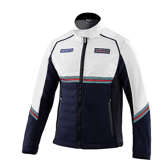 Heren Softshell Martini Racing Jas - Wit & Marineblauw