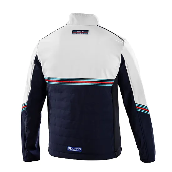 Heren Softshell Martini Racing Jas - Wit & Marineblauw