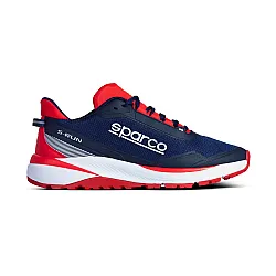 Heren Sneakers Sparco S-Run - Blauw Marine & Rood