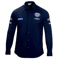 Heren Lange Mouwen Shirt Martini Racing - Navy Blauw