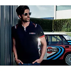 Heren Polo Borduursels Martini Racing - Navy Blauw