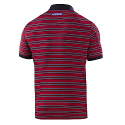 Heren Polo Gestreept Martini Racing - Rood
