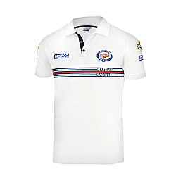 Heren Polo T-shirt Sparco Martini Racing - Wit