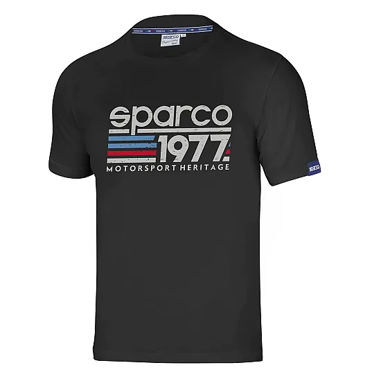 Heren T-shirt Sparco 1977 - Zwart