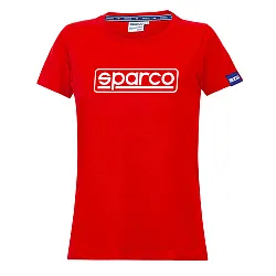 Dames T-shirt Sparco Frame - Rood