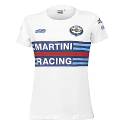 Dames T-shirt Sparco Martini Racing - Wit