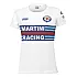 Dames T-shirt Sparco Martini Racing - Wit