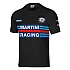 Heren T-shirt Sparco Martini Racing - Zwart