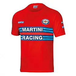 Heren T-shirt Sparco Martini Racing - Rood