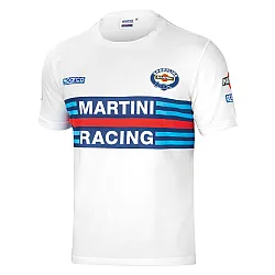Heren T-shirt Sparco Martini Racing - Wit