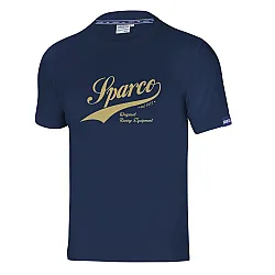 Heren T-shirt Sparco Vintage - Blauw Marine