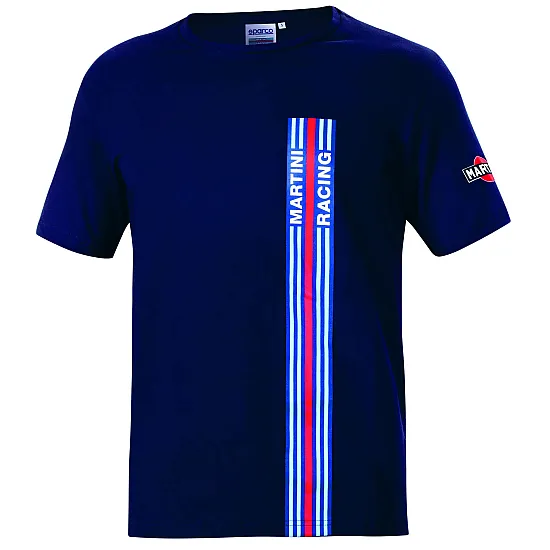 Heren T-shirt Martini Racing - Blauw Marine