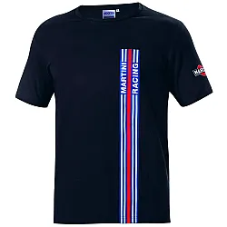 Heren T-shirt Martini Racing - Zwart