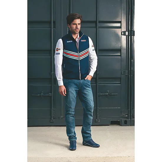 Heren Replica Bodywarmer Martini Racing - Marineblauw